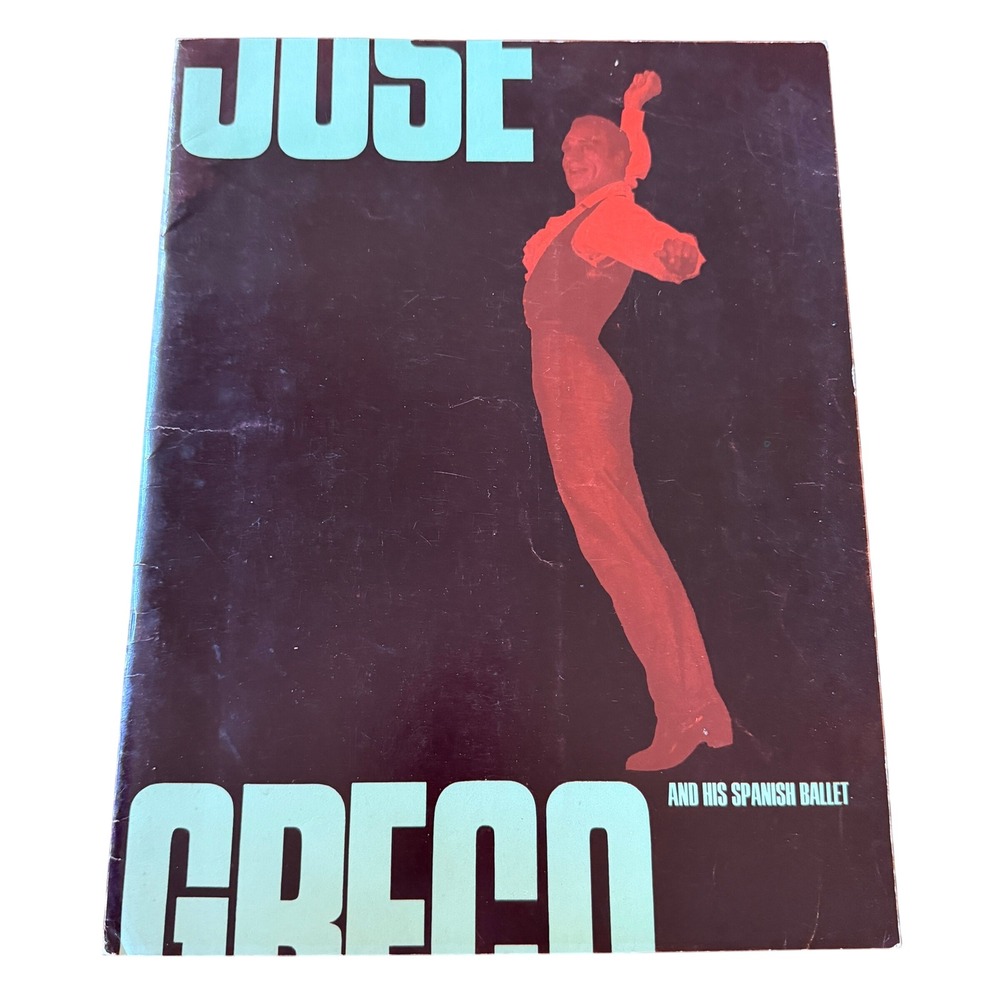 VTG Jose Greco Spanish Ballet Souvenir Program and Playbill Set 1969